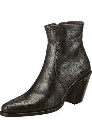 Fred de la Bretoniere Blaire-Stivale alla Caviglia con Stampa Brogue, Donna, , 36 EU