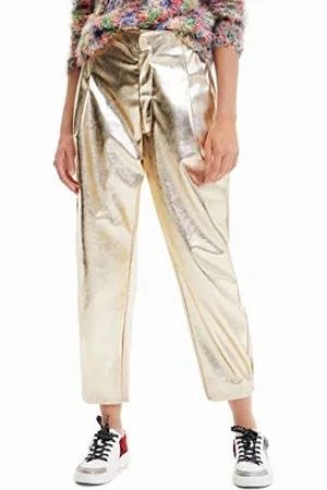Desigual Pant_Vicenza, 8010 Golden Pantaloni Casual, , S da Donna