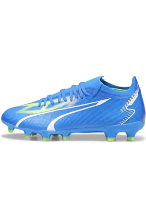 PUMA Match Fg/AG Wn, Scarpe da Calcio Donna, Ultra Blu Bianca PRO Verde, 42 EU