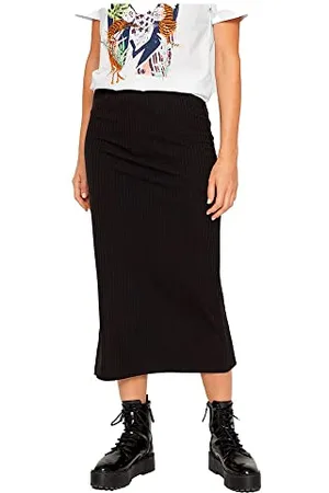 Pieces® PCKYLIE MW Midi Skirt Noos Gonna, Black, L Donna