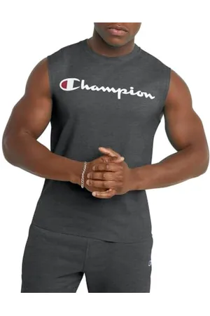 Champion Maglia Grafica Muscle Camicia, Granito mélange, S Uomo