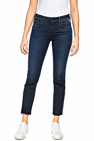 Replay Faaby Forever Blue Jeans, 007 Blu Scuro, 27W x 32L Donna