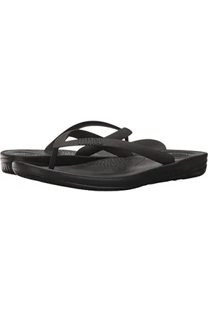 FitFlop Iqushion Ergonomic Flip-Flops, Infradito Uomo, Nero (Black 001), 43 EU