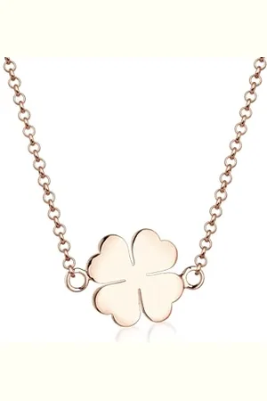 Elli Collana Donna Ciondolo Quadrifoglio Portafortuna in Sterling 925