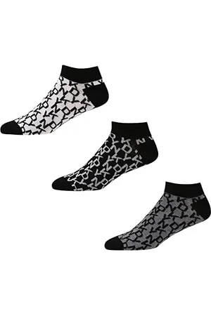 DKNY Donna Caviglie Calzini, /Bianco/Grigio, Confezione da 3, Taglie 37-40