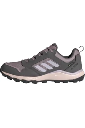 adidas Tracerocker 2.0 Gore-Tex Trail Running Shoes, Scarpe Donna, Charcoal/Silver Dawn/preloved Fig, 36 2/3 EU
