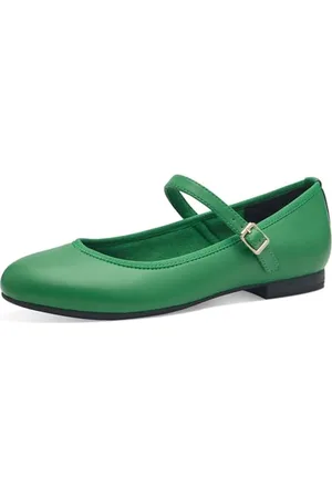 Marco Tozzi Ballerine da Donna vegane con Cinturini Color (Green) 41 EU