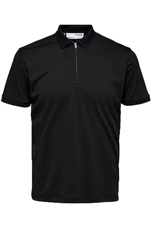 SELECTED Slhfave-Polo con Zip, , S Uomo