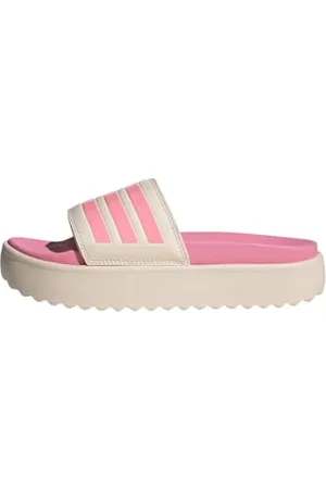 adidas Adilette Platform Slides, Diapositive Donna, Wonder Quartz/Beam Pink/Taupe Met, 44.5 EU