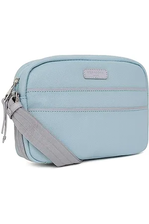 Hexagona Paris-Trotteur-da Donna-Collezione Serena-Azzurro-in Sintetico Piccola-Borsa a Tracolla, , L : 24 x h : 17 x P : 6 cm