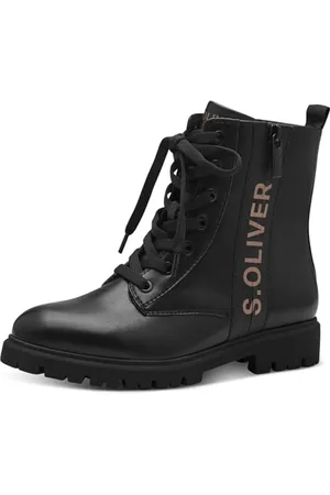QS by s.Oliver Stivali da Donna in Pizzo Flat 5-25222-43, Stivaletto, , 38 EU