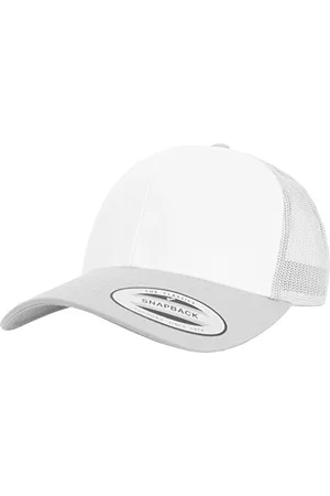 Flexfit Retro Trucker Colored Front Kappe, Silver/White, One Size