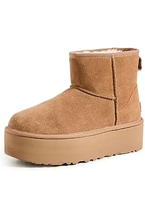 UGG Classic Mini Platform, Stivali alla Moda Donna, Marrone (Chestnut), 47 EU