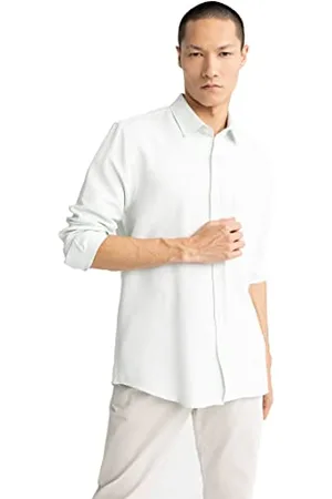 DeFacto Z6128AZ, Camicia a Tunica, Uomo, Menta, XL
