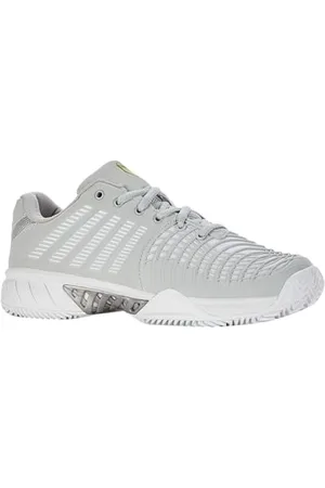 K-Swiss Performance Express Light 3 HB, Scarpe da Tennis Donna, Gray Violet/White/Lime Green, 37.5 EU