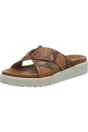 Buffalo Javia, Ciabatte Donna, Multicolore (Cognac/Brown 000), 40 EU