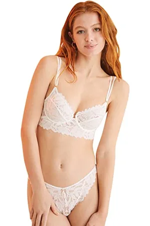 Women secret Sujetador Encaje Reggiseno, Biancaneve, 90C Donna