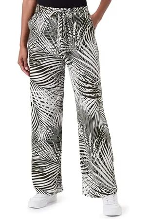 ONLY Onlnova Life Vis Palazzo Pant AOP Pantaloni in Tessuto, , 46 Donna