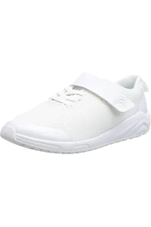 Clarks Aeon Pace K, Scarpe da Ginnastica, White, 24 EU Larga