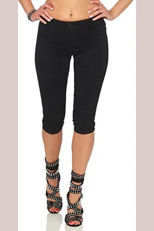 ONLY Onlrain Reg Sk Knickers Pnt Cry6060 Noos, Bermuda Donna, (Black), S