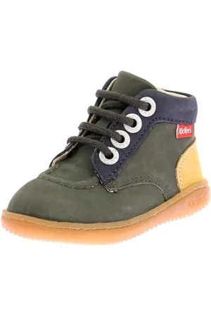 Kickers KICKICONIC, Stivaletto Unisex-Bambini, Colore: Giallo Kaki, 19 EU