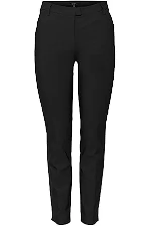 VERO MODA VMMILLE MR Slim Pant Noos Pantaloni, Black, XS/30 da Donna