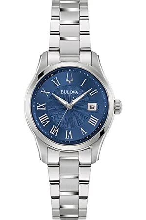 BULOVA Orologio Analogico al Quarzo Donna con Cinturino in Acciaio Inossidabile 96M163
