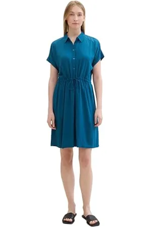 TOM TAILOR Abito da donna con cintura, , 50