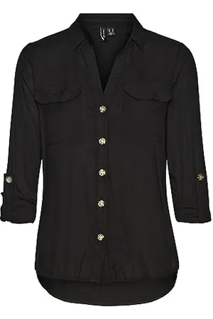 VERO MODA Vmbumpy L/S Shirt New Noos Camicia da Donna, , M