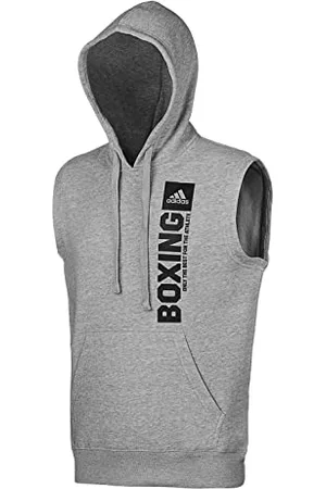 adidas Community Vertical Hoody Sleeveless Boxing Felpa con Cappuccio Senza Maniche, , S Uomo