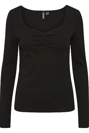 Pieces® Pctania LS Top Noos BC Maglia Manica Lunga, , XS Donna