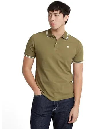 G-Star Dunda Slim Stripe Polo, Polo Uomo, (ensis green D17127-5864-6057), M