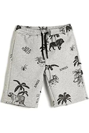 Koton Shorts Drawstring Pockets Cotton Pantaloncini, (04f), 5-6 Anni Boys