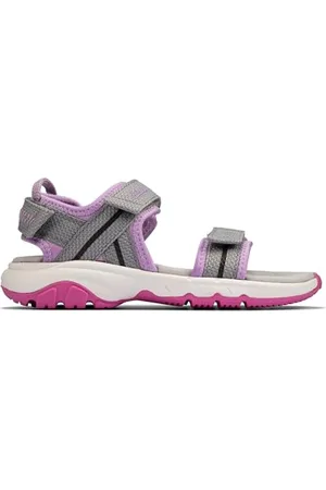 Clarks Expo Sea K, Sandali Bambini e ragazzi, Grigio (Dark Grey Synthetic), 30 EU