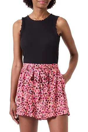 ONLY Onlnova Life Vis Jasmin Pantaloncini AOP, Colore: Rosa, M Donna