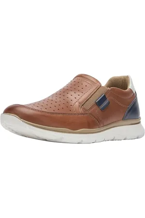 ARA BENJO, Mocassino Uomo, Marone,Blue,Bianco, 43 EU