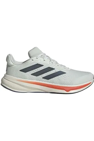 adidas Response Super M Running Shoes, Scarpe da Corsa Uomo, Crystal Jade/Carbon/Solar Red, 40 EU