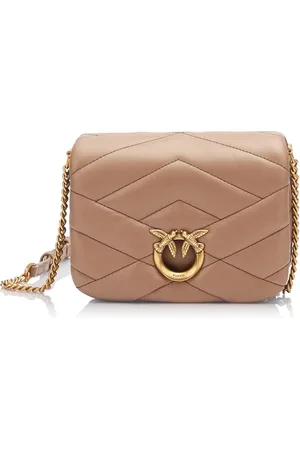 Pinko Love Click Puff Baby Sheep Nappa Puzzle Quilt, Borsa Donna, , Taglia Unica