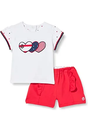 chicco Set 2 Pezzi: T-shirt e Pantaloni Corti per Bimba, Bimba 0-24, 3 mesi, (574)