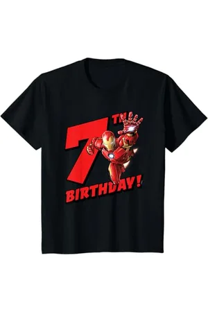 Marvel Bambino Iron Man 7th Birthday Maglietta