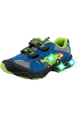 LICO Loader V Blinky, Scarpe da Ginnastica Basse, Blu (Blau/Schwarz/Lemon Blau/Schwarz/Lemon), 29 EU