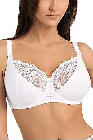 Teyli Reggiseni Donna Cotone - Reggiseno Morbido Ferretto - Reggiseno Donna Spalline Regolabili – Reggiseni Finiture in Pizzo 1F