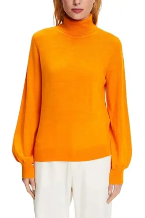 ESPRIT 103ee1i331 Maglione, Arancio Dorato, M Donna