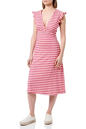 ONLY Onlmay-Cofanetto per Abiti, Taglia S/L Abito Midi, Rosa Shocking, S Donna