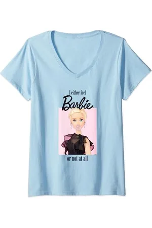 Barbie Maglietta Donna , Ufficiale, Sentirsi Come Maglietta con Collo a V