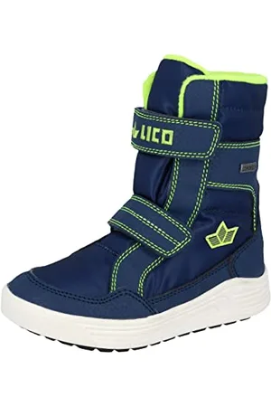 LICO Namsos V, Stivali da Neve, Marine/Lemon, 35 EU