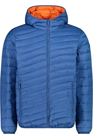 CMP Giacca da Uomo Fix Hood Coat, Blu-Bluestone, 48
