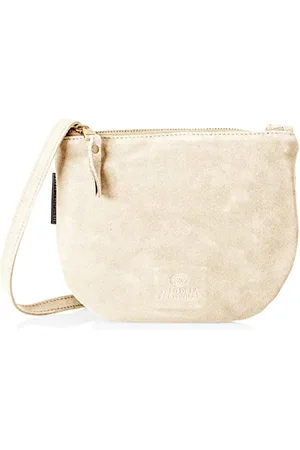 Fred de la Bretoniere Frb0355 Crossbody Suede, Borsa Donna, Beige, Einheitsgröße