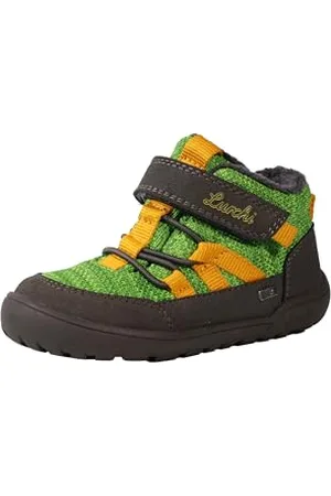 Lurchi 84L0013003, Scarpe da Ginnastica Unisex-Bambini, Coal-Green, 24 EU