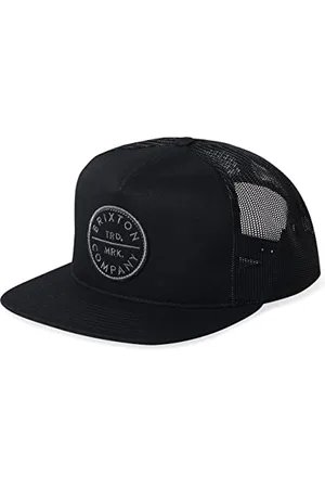 Brixton Pledge MP Mesh cap Coperchio, Nero/Nero, Taglia Unica Uomo